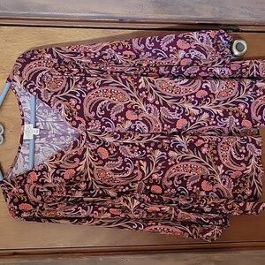 St John's Bay Paisley Blouse